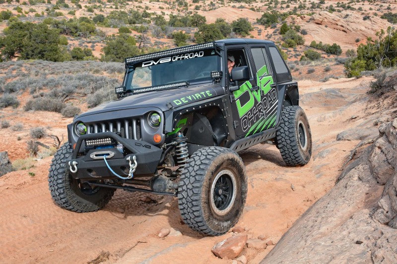 DV8 Offroad 07-18 Jeep Wrangler JK Front Aluminum Inner Fender - Raw