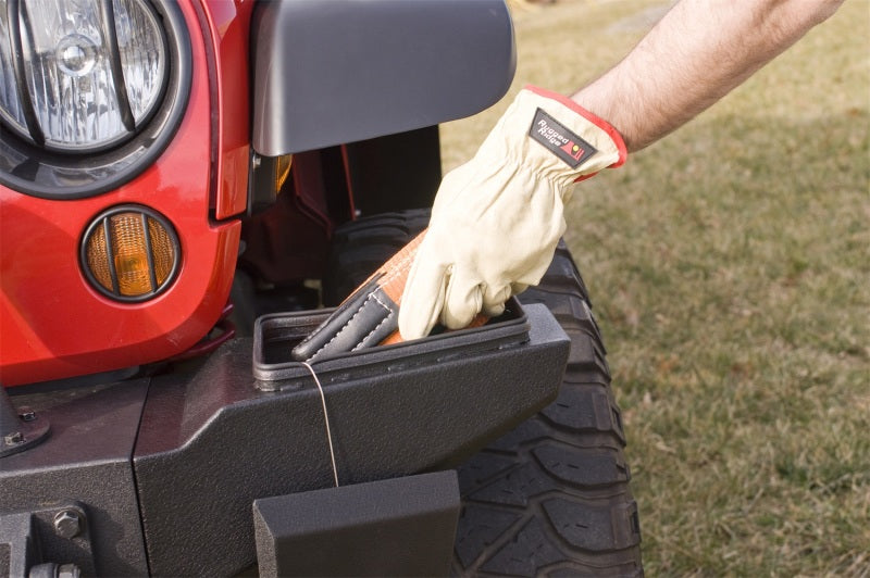 Rugged Ridge Storage Ends Texture Black XHD Modular Front Bumper