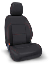 Load image into Gallery viewer, PRP 2016+ Toyota Tacoma Front Seat Covers (Pair) - Black with Red Stitching