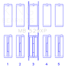 Load image into Gallery viewer, King Engine Bearings Performance Ford 302 (Size STD) Main Race Bearing Set