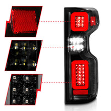 Load image into Gallery viewer, ANZO 19-21 Chevy Silverado Work Truck Full LED Taillights Blk Housing Clear Lens G2 (w/C light Bars)