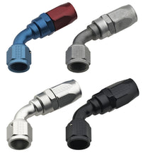 Load image into Gallery viewer, Fragola -8AN x 60 Degree Power Flow Hose End - Blue/Red