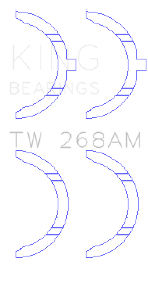 King Engine Bearings Mazda RF/R2/RF-T Thrust Washer Set