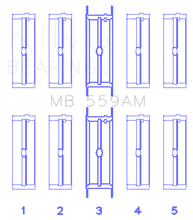 Load image into Gallery viewer, King Engine Bearings Ford 330/352/360/390/410/428 Engine (Size 050) Main Bearing Set