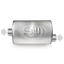 Load image into Gallery viewer, Stainless Works 2.5in ID CENTER INLET/ 2.5in OD OFFSET OUTLET 5inX9in
